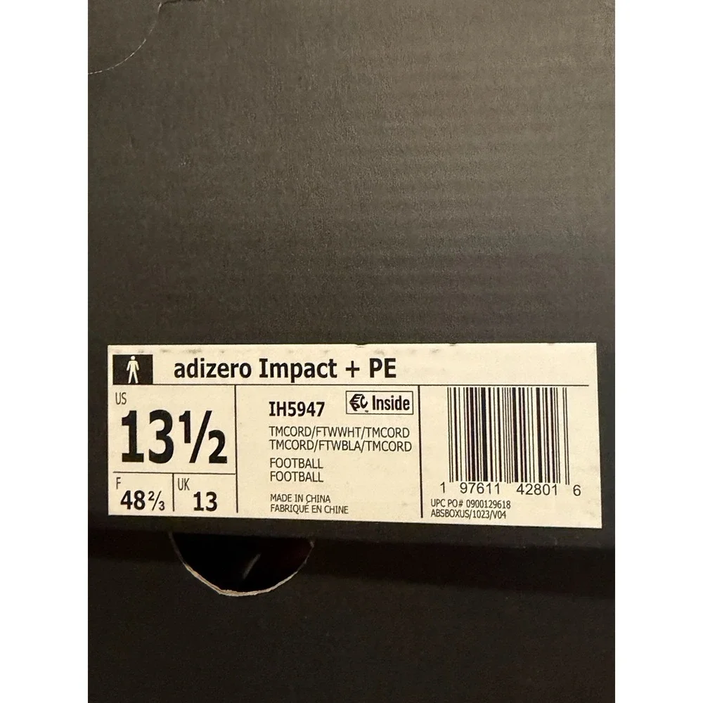 Adidas Adizero Impact + PE Patrick Mahomes Football Cleats IH5947 Size 13.5 - Picture 9 of 9